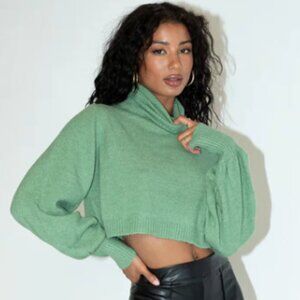 Princess Polly - Zahara cropped turtleneck sweater